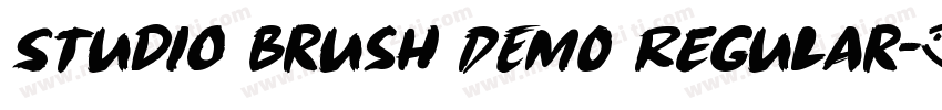 Studio Brush DEMO Regular字体转换